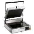 PIASTRA ELETTRICA - IN VETROCERAMICA - MOD. EOLIE 1/M - PIANO DI COTTURA LISCIO cm 34X29 E COPERCHIO RIGATO - POTENZA W 3000 - ALIMENTAZIONE V 230/50Hz MONOFASE - DIM. Cm L 43,5 X P 49 X h 17 - NORMA CE