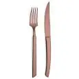 Coltello Bistecca Lama Liscia Chocolate - CRISTEMA Linea MANAUS - Codice PP-1215-SATCHOCO - Spessore mm 4 - Altezza  232 - Imballo confezione da n. 12 Unità