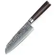 Coltello Santoku in Acciaio/Pakka Wood - XINZUO Linea DAMASCUS STEEL - Codice B1H-RS - Altezza 178 - Imballo confezione da n. 1 Unità