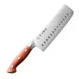 Coltello Nakiri Olivato in Acciaio/Micarta - HEZHEN Linea GERMAN STEEL - Codice X02-XC - Altezza 178 - Imballo confezione da n. 1 Unità