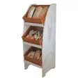 ESPOSITORE PANE - Mod. VIRGO - CON 3 CESTE INCLINATE - DIMENSIONI cm L 56 x P 50 x 150h