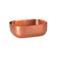 Cestino Martellato Copper in Alluminio - MEDRI Linea PORTOFINO - Codice 1081CS - Dimensioni cm 15.4x12x5 - Altezza 55 - Imballo confezione da n. 1 Unità