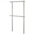 Gancere Mod. A FORCELLE - In lega di alluminio anodizzato - Ideali per essere posizionate all'interno delle celle frigorifere prefabbricate - Profilo appendicarne ovale 50x20 mm