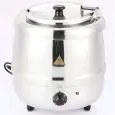 ZUPPIERA ELETTRICA - Mod. SP10S.S. - Contenitore removibile in acciaio inox - Capacità lt. 9 - Potenza W 400 - Alimentazione monofase - Dimensioni cm ø L 33 x 36h - Norma CE