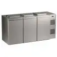 BOX REFRIGERATO PER CONTENITORI RIFIUTI - Mod. RW3RD - CAPACITA' CONTENITORI N. 3 DA Lt 120/240 - TEMPERATURA +2/+12 °C - Dimensioni cm L 240 X P 87,5 X H 121 - Norma CE