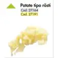 DISCO PER PATATE TIPO ROSTI - DIAMETRO DISCO 175 mm