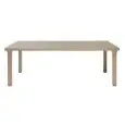 TAVOLO PER ALLUNGABILE - MOD. 1893 - PIANO IN TECNOPOLIMERO CON EFFETTO DOGHE - GAMBE IN ALLUMINIO VERNICIATO cm 80x80 - 2 PROLUNGHE - PER USO INTERNO/ESTERNO - ALLUNGABILE FINO A cm 220 - DIM. cm L 170/195/220 x P 100 x H 75 - NORMA CE