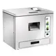 ASCIUGA LUCIDA POSATE - Mod. ALP 3000 (Modello da banco) - Produzione oraria 3000 pezzi - Monofase 230V - Potenza kW 0,5 - Dimensioni cm L 50 x P 60 x 40h - Norma CE