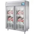 STAGIONATORE CONSERVATORE E FROLLATURA CARNE - MOD. 141CTMAX PV- INDUSTRIA 4.0 - PANNELLO TOUCH SCREEN - GESTIONE UMIDITA' - TEMPERATURA DI ESERCIZIO -6°/+40°C - CAPACITA' Kg 120 - N. 2 PORTE IN VETRO - DIM. Cm L 144 x P 80 x h 202 - NORMA CE