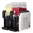 GRANITORE ELETTRONICO - MOD. BIG BIZ 2 - ADATTO ANCHE PER SORBETTI CREME FREDDE E COCKTAIL - N. 2 VASCHE - N. 1 COMPRESSORE - CAPACITA' LT 6 + 6 - REFRIGERAZIONE DEL PRODOTTO DAL BASSO - DIMENSIONI RIDOTTE - Dim. Cm. L 44 x P 47,6 x h 55,5 - NORMA CE