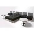 COLLEZIONE PUNTO - MOD. PUNTO - PIEDINI IN LEGNO - SEDILE E SCHIENALE IN TESSUTO - POSSIBILITA' DI CREARE DIVERSE COMPOSIZIONI FACILMENTE MODIFICABILI - PER USO INTERNO - SU RICHIESTA SONO DISPONIBILI ALTRE FINITURE - NORMA CE