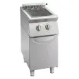 GRIGLIA CONTACT - MOD. GL72GE - COTTURA DIRETTA SU RESISTENZA - N. 1 VANO NEUTRO CON PORTA - TRIFASE - DIMENSIONI Cm L 40 X P 70 X h 90 - Peso Kg 50