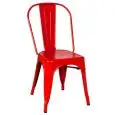 SEDIA - MOD. ET53 - STRUTTURA IN METALLO VERNICIATO - ALTEZZA SEDUTA cm 45 - IMPILABILE FINO A 4 PEZZI - PER USO INTERNO - DIM. cm L 36 x P 36 x h 85 - NORMA CE