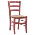 SEDIA - MOD. G03 - STRUTTURA IN LEGNO - SEDUTA IMPAGLIATA - ALTEZZA SEDUTA cm 47 - PER USO INTERNO - DIM. cm L 40 x P 37 x h 87 - NORMA CE