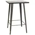 TAVOLO - MOD. GT28 - STRUTTURA IN METALLO VERNICIATO EFFETTO ANTICATO - DIM. cm L 65 x P 65 x h 107 - NORMA CE