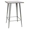 TAVOLO - MOD. GT24 - STRUTTURA IN METALLO VERNICIATO CON VERNICE TRASPARENTE - DIM. cm L 65 x P 65 x h 107 - NORMA CE