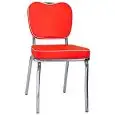 SEDIA - MOD. C2842 - STRUTTURA IN ACCIAIO CROMATO - SEDUTA E SCHIENALE IN ECOPELLE - ALTEZZA SEDUTA cm 46 - PER USO INTERNO - DIM. cm L 45 x P 53 x h 85 - NORMA CE