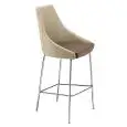 SGABELLO KONTEA - MOD. 307 - STRUTTURA IN ACCIAIO CON POGGIAPIEDI - SEDUTA E SCHIENALE IMBOTTITI IN TESSUTO - ALTEZZA SEDUTA cm 81 - PER USO INTERNO - DIM. Cm L 58 x P 60 x H 120 - NORMA CE