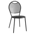 SEDIA - MOD. C78 - STRUTTURA IN ACCIAIO VERNICIATO - ALTEZZA SEDUTA cm 44,5 - IMPILABILE FINO A 6 PEZZI - PER USO ESTERNO - DIM. cm L 42 x P 48 x h 90 - NORMA CE