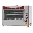 GIRARROSTO ELETTRICO GER - CAPACITA' N. 48/60 POLLI - MOD. GER 8 -  N. 8 aste in tubolare inox mm 12 x 12 Lunghezza cm 83 - Allaccio 400 V TRIFASE - Potenza termica: 13,3 Kw - Dimensioni: cm L 110,2 x P 85,3 x 94,1 h - Norma CE