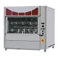 GIRARROSTO ELETTRICO GER - CAPACITA' N. 60/75 POLLI - MOD. GER 10 -  N. 10 aste in tubolare inox mm 12 x 12 Lunghezza cm 83 - Allaccio 400 V TRIFASE - Potenza termica: 17,5 Kw - Dimensioni: cm L 110,2 x P 93,3 x 105,1 h - Norma CE