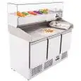 Saladette e banco pizza refrigerato in acciaio inox Atosa ESL3852GR/38