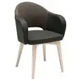 POLTRONCINA AGATHA - MOD. 572 - STRUTTURA A 4 GAMBE IN FAGGIO CON BRACCIOLI - SEDILE E SCHIENALE IN TESSUTO - ALTEZZA SEDUTA cm 47 - PER USO INTERNO - SU RICHIESTA DISPONIBILE IN TESSUTO BICOLORE - DIM. Cm L 60 x P 59 x H 82 - NORMA CE