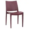 SEDIA - MOD. LIB - STRUTTURA IN POLIPROPILENE - ALTEZZA SEDUTA cm 45 - IMPILABILE - PER USO ESTERNO - CONFEZIONE DA N. 15 - DIM. cm L 45 x P 51 x h 80 - NORMA CE