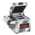 TERMOSIGILLATRICE PER VASCHETTE SOTTOVUOTO CON GAS DA BANCO LINEA TERRA LINE - Mod TRAY600LCD - DIMENSIONE MAX CONTENITORE mm 265 x 325
