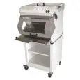 TAGLIERINA SELF SERVICE automatica DA BANCO PER PANE con caricamento frontale - Larghezza taglio max cm: 42 - Altezza taglio cm 6/17 -Alimentazione 400V TRIFASE - Potenza Kw 0,75 - NORMA CE
