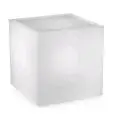 TAVOLO CUBO OUTDOOR - MOD. BLOK LUMINOUS TABLE CUBO HOQ550 - CON CAVO DI ALIMETAZIONE - STRUTTURA IN POLIETILENE - PORTATA MAX Kg 110 - DIM. cm L 55 x P 55 x h 55 - NORMA CE