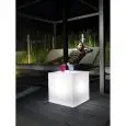 TAVOLO CUBO - MOD. LUMINOUS CUBO BLOK - CON LUCE A LED - STRUTTURA IN POLIETILENE - NORMA CE