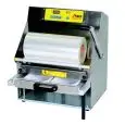 TERMOSIGILLATRICE per VASCHETTE DA BANCO - Mod. TESIL216 - MANUALE A LEVA - DIGITALE - Stampo regolabile NON INCLUSO - DIMENSIONE MASSIMA CONTENITORE mm 370x280 - NORMA CE