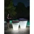 VASO - MOD. ARIA CACHE-POT LUMINOUS - CON LUCE A LED O KIT RGBW - STRUTTURA IN POLIETILENE - NORMA CE