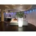 VASO - MOD. GAIA LUMINOUS CACHE-POT QUADRATO - CON LUCE A LED - STRUTTURA IN POLIETILENE - NORMA CE