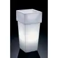 VASO - MOD. NOVA LUMINOUS CACHE-POT QUADRATO - CON LUCE A LED - STRUTTURA IN POLIETILENE - NORMA CE