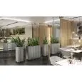 COLONNA - MOD. NEBULA CM0035 - STRUTTURA IN POLIETILENE - IL DOPPIO FONDO E' A UNA PROFONDITA' DI cm 25 - CAPACITA' Lt 14 - PORTATA MAX. Kg. 7 - DIM. cm L 35 x P 35 x h 78 - NORMA CE