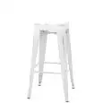 SGABELLO - MOD. BT03 - STRUTTURA IN METALLO VERNICIATO EFFETTO ANTICATO - IMPILABILE FINO A 4 PEZZI - PER USO INTERNO - DIM. cm L 30 x P 30 x h 76 - NORMA CE
