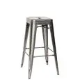 SGABELLO - MOD. MC012T - STRUTTURA IN METALLO VERNICIATO E VERNICE TRASPARENTE - IMPILABILE FINO A 4 PEZZI - PER USO INTERNO - DIM. cm L 30 x h 76 - NORMA CE