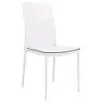 SEDIA - MOD. 30D - STRUTTURA IN METALLO - RIVESTIMENTO IN ECOPELLE - ALTEZZA SEDUTA cm 46 - IMPILABILE FINO A 4 PEZZI - PER USO INTERNO - DIM. cm L 42 x P 42 x  h 95 - NORMA CE