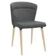 POLTRONCINA - MOD. C50W - STRUTTURA IN METALLO E LEGNO - SEDUTA E SCHIENALE IN TESSUTO - ALTEZZA SEDUTA cm 48 - PER USO INTERNO - DIM. cm L 44 x P 44 x  h 81 - NORMA CE
