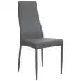 SEDIA - MOD. F50 - STRUTTURA IN ACCIAIO - RIVESTIMENTO IN ECOPELLE - ALTEZZA SEDUTA cm 47 - IMPILABILE FINO A 4 PEZZI - PER USO INTERNO - DIM. cm L 45 x P 39 x  h 99 - NORMA CE
