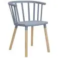 SEDIA - MOD. D24 - STRUTTURA IN POLIPROPILENE E METALLO - GAMBE IN LEGNO - ALTEZZA SEDUTA cm 45 - PER USO INTERNO - DIM. cm L 41 x P 42 x h 75 - NORMA CE