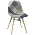 SEDIA - MOD. D22 - STRUTTURA IN LEGNO E METALLO - RIVESTIMENTO IN TESSUTO - ALTEZZA SEDUTA cm 46 - PER USO INTERNO - DIM. cm L 45 x P 42 x h 83 - NORMA CE