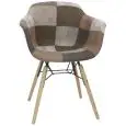POLTRONCINA - MOD. D23 - STRUTTURA IN LEGNO E METALLO - RIVESTIMENTO IN TESSUTO - ALTEZZA SEDUTA cm 46 - PER USO INTERNO - DIM. cm L 44 x P 40 x h 80 - NORMA CE