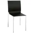 SEDIA - MOD. CT123 - STRUTTURA IN ACCIAIO CROMATO - SCOCCA IN POLIPROPILENE - ALTEZZA SEDUTA cm 46 - IMPILABILE FINO A 4 PEZZI - PER USO INTERNO - DIM. cm L 39 x P 42,5 x h 82 - NORMA CE