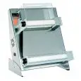 STENDIPIZZA - DILAMINATRICE - RULLI PARALLELI - PEDALE ELETTRICO - mod. DSA 420 RP TGO - AVVIAMENTO AUTOMATICO CON SENSORI - TIMER REGOLABILE - Lunghezza Rulli cm 40 - Potenza kW 0,25 - Alimentazione 230 V monofase - Dimensioni L 58,5 x P 43,5 x H 71,5 cm