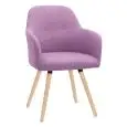 POLTRONA - MOD. W58 - STRUTTURA IN METALLO E LEGNO - RIVESTIMENTO IN TESSUTO O IN ECOPELLE - ALTEZZA SEDUTA cm 47 - PER USO INTERNO - DIM. cm L 57 x P 51 x  h 85 - NORMA CE