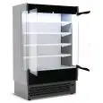 ESPOSITORE MURALE REFRIGERATO CON PORTE A BATTENTE - MOD. VULCANO VB 80 VERNICIATO - ADATTO PER SALUMI E LATTICINI - A BASSO CONSUMO ENERGETICO - VENTILATO - TEMPERATURA MINIMA DI ESERCIZIO °C +3/+5 - SELF SERVICE - NON CANALIZZABILE - NORMA CE