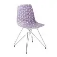 SEDIA ALHAMBRA - MOD. ALHAMBRA TC - SCOCCA IN TECNOPOLIMERO MONOCOLORE O MULTICOLORE - TELAIO A TRALICCIO IN FILO CROMATO, VERNICIATO BIANCO O NERO - PER USO INTERNO/ESTERNO - DIM. cm L 44 x P 46 x H 82 - NORMA CE